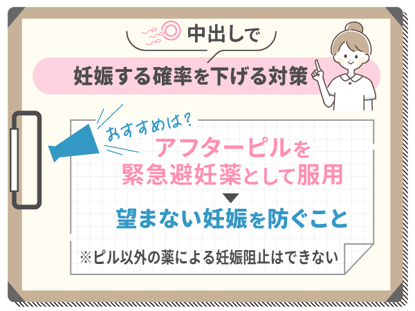 中出しで妊娠する確率を下げる対策