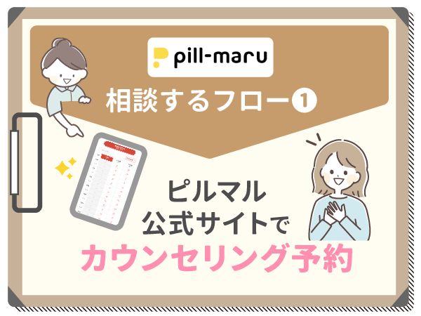 ピルマル公式サイトでカウンセリング予約をする