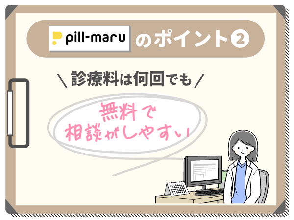 診療料は何回でも無料で相談がしやすい