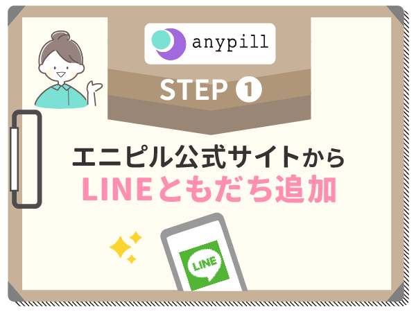 エニピル公式サイトでLINEともだち追加