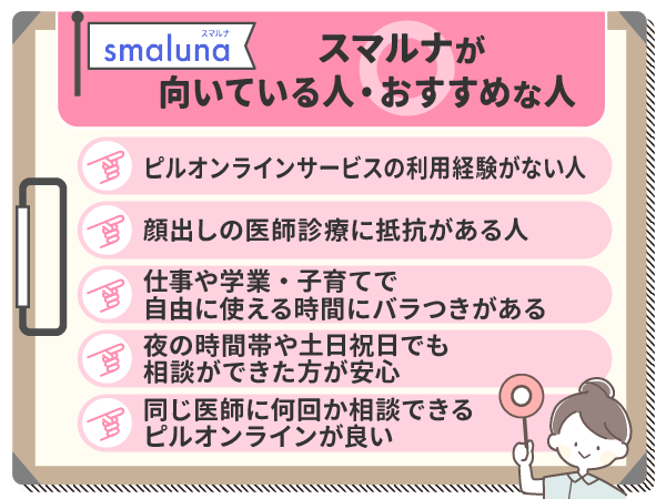 スマルナが向いている人・おすすめな人